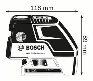 Bosch Professional GCL 25 Puntlaser Zelfnivellerend