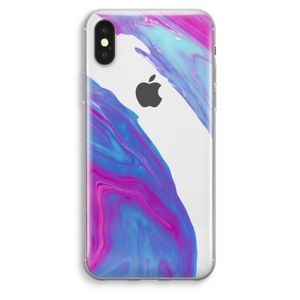 Zweverige regenboog: iPhone XS Max Transparant Hoesje