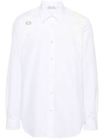 Alexander McQueen chemise à détail de boucle - Blanc