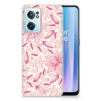 OnePlus Nord CE 2 5G TPU Case Pink Flowers - thumbnail