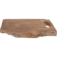 Houten serveerplank/tapasplank/serveerblad met handvat 42 cm - thumbnail