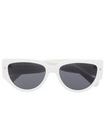 Chiara Ferragni lunettes de soleil à plaque logo - Blanc - thumbnail