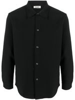 SANDRO chemise boutonnée à col pointu - Noir