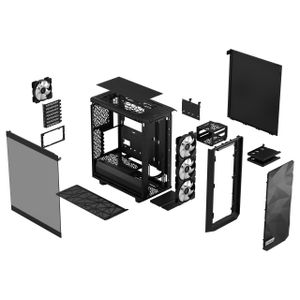 Fractal Design Meshify 2 Compact Lite PC-behuizing Zwart