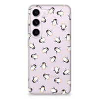 TPU bumper voor Samsung Galaxy S23 Pinguïn - thumbnail