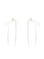 Simone Rocha boucles d'oreille à perles - Blanc - thumbnail