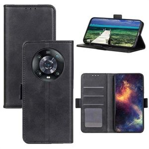 Honor Magic4 Pro Wallet Case met Magnetische Sluiting - Zwart