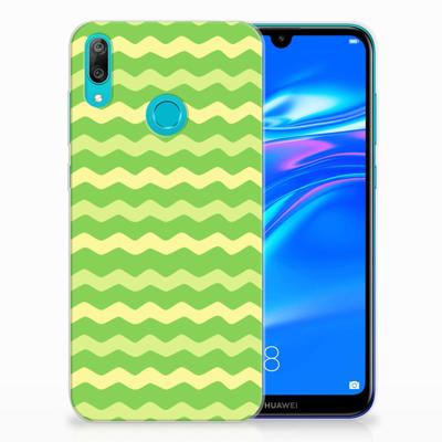 Huawei Y7 2019 TPU bumper Waves Green