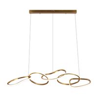 Richmond Hanglamp Flyn LED 125cm - Brushed Gold - thumbnail