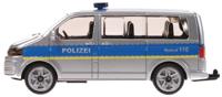 Siku Duitse politiebus Volkswagen Transporter grijs (1350)