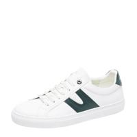 Van Lier Novara leren sneakers wit/groen
