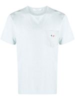 Maison Kitsuné t-shirt à patch logo - Bleu