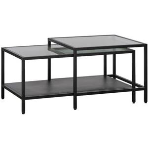 Giga Living - Salontafel Bronco Set Zwart Metaal