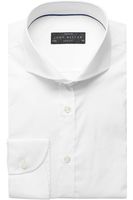 John Miller Slim Fit Overhemd wit, Effen - thumbnail