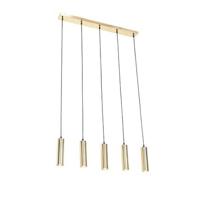 QAZQA Moderne hanglamp messing 5-lichts - Jeana