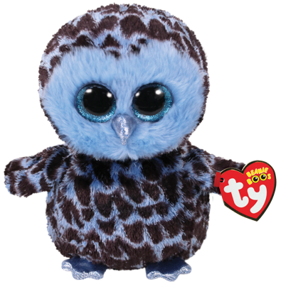 Ty Plush - Beanie Boos - Yago the Blue Owl (Medium) (TY37267)