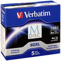 Verbatim 98913 M-Disc Blu-ray XL 100 GB 5 stuk(s) Jewelcase - thumbnail