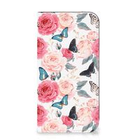 iPhone 15 Plus Smart Cover Butterfly Roses - thumbnail