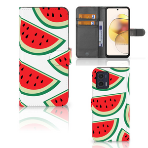 Motorola Moto G73 Book Cover Watermelons