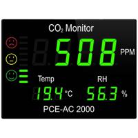 PCE Instruments CO₂-meter Temperatuur, Luchtvochtigheid, Koolstofdioxide