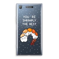 You're Shrimply The Best: Sony Xperia XZ1 Transparant Hoesje - thumbnail