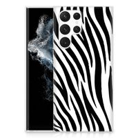 Samsung Galaxy S22 Ultra TPU Hoesje Zebra - thumbnail