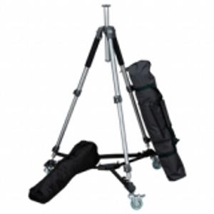 Walimex WAL-6702 + WT-600 Tripod 1/4 inch, 3/8 inch Werkhoogte: 60 - 156 cm Zilver Incl. tas