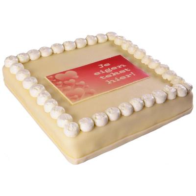 Marsepeintaart Liefde 30 personen