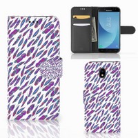 Samsung Galaxy J5 2017 Telefoon Hoesje Feathers Color - thumbnail