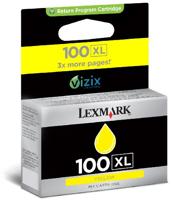Lexmark hoog rendement 100XL gele inktcartridge