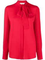 Valentino Garavani blouse à col noué - Rouge