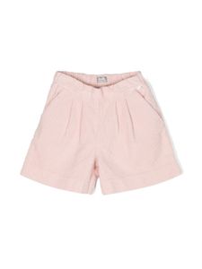 Il Gufo short à plis en velours côtelé - Rose