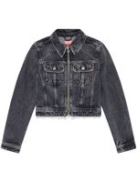 Diesel veste en jean De-Slimmy-Z-S à coupe crop - Noir