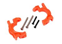 Traxxas - Caster Blocks Left/Right (for use with #9080 upgrade kit) - Orange (TRX-9032T) - thumbnail