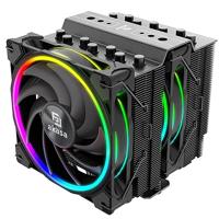 Akasa Soho H7 Dual Tower CPU-Kühler, ARGB - 120 mm, schwarz