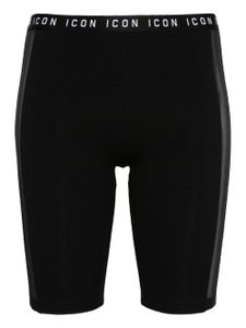 DSQUARED2 short de cyclisme à lgoo Icon - Noir