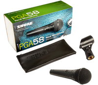 Shure PGA58-XLR Zwart Microfoon voor podiumpresentaties - thumbnail