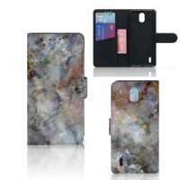 Nokia 1.3 Bookcase Marmer Grijs
