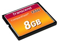 Transcend Standart 133x CF-kaart 8 GB - thumbnail