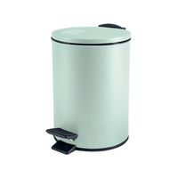 Spirella Pedaalemmer Cannes - mintgroen - 3 liter - metaal - L17 x H25 cm - soft-close - toilet/badkamer   - - thumbnail