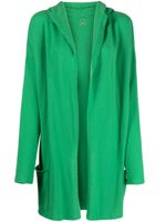 Teddy Cashmere cardigan en cachemire Napoli à capuche - Vert