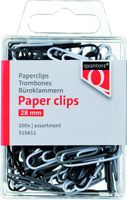 Paperclip Quantore blister 28mm assorti