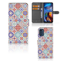 Motorola Moto E32 | Moto E32s Bookcase Tiles Color