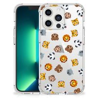 Doorzichtige Silicone Hoesje voor iPhone 13 Pro Max Dieren Emojis - thumbnail