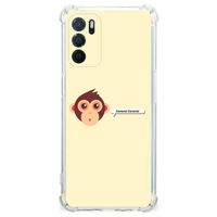 OPPO A16 | A16s | A54s Stevig Bumper Hoesje Monkey