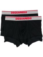 DSQUARED2 lot de deux boxers à logo - Noir