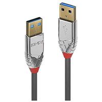 LINDY 36625 0,5 m USB 3.0 type A kabel, Cromo Line