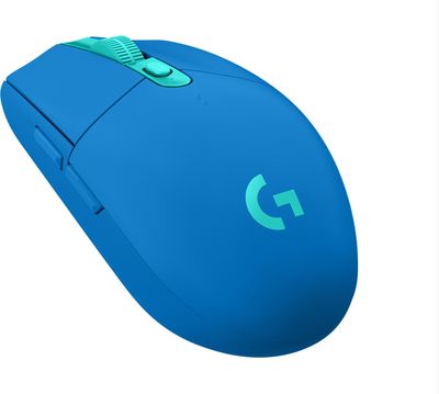 Logitech G305 Lightspeed Gaming-muis Bluetooth Optisch Blauw 6 Toetsen 12000 dpi Verlicht, Ergonomisch