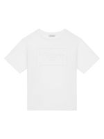 Dolce & Gabbana Kids t-shirt à logo embossé - Blanc