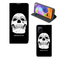 Mobiel BookCase Samsung Galaxy A31 Skull Eyes